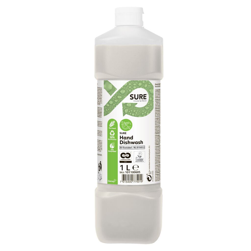 SURE Hand Dishwash 6x1L - Prostředek na ruční mytí nádobí